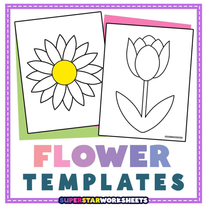 Free Printable 3D Flower Template