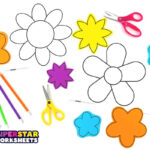 Flower Templates   Superstar Worksheets Within Free Printable 3D Flower Template