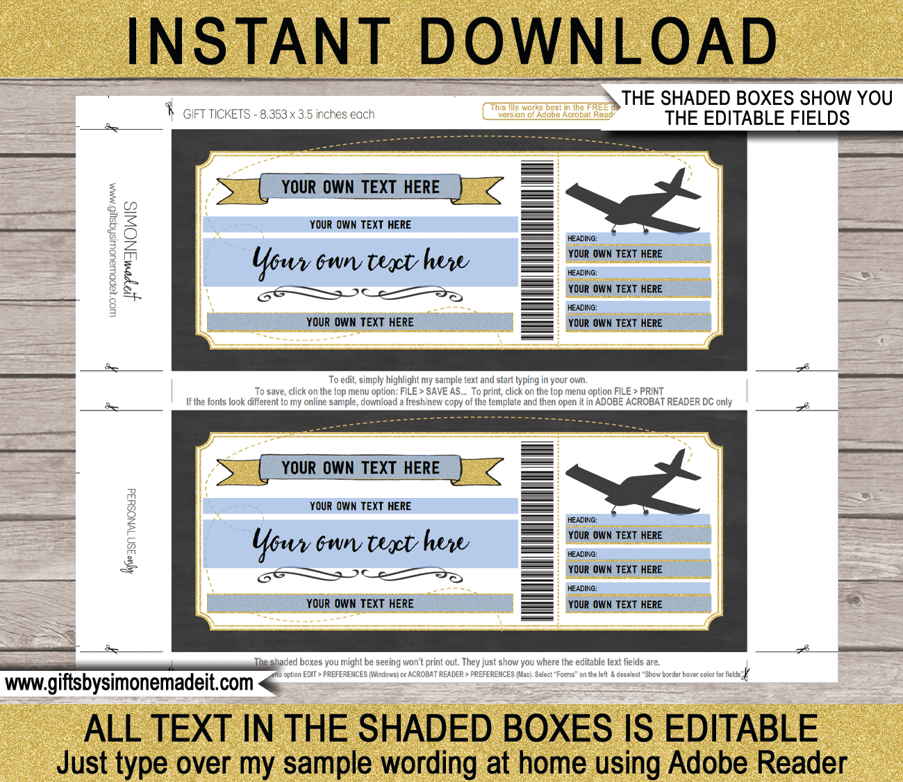 Flying Lessons Gift Voucher Template for Free Printable Flight Voucher Template