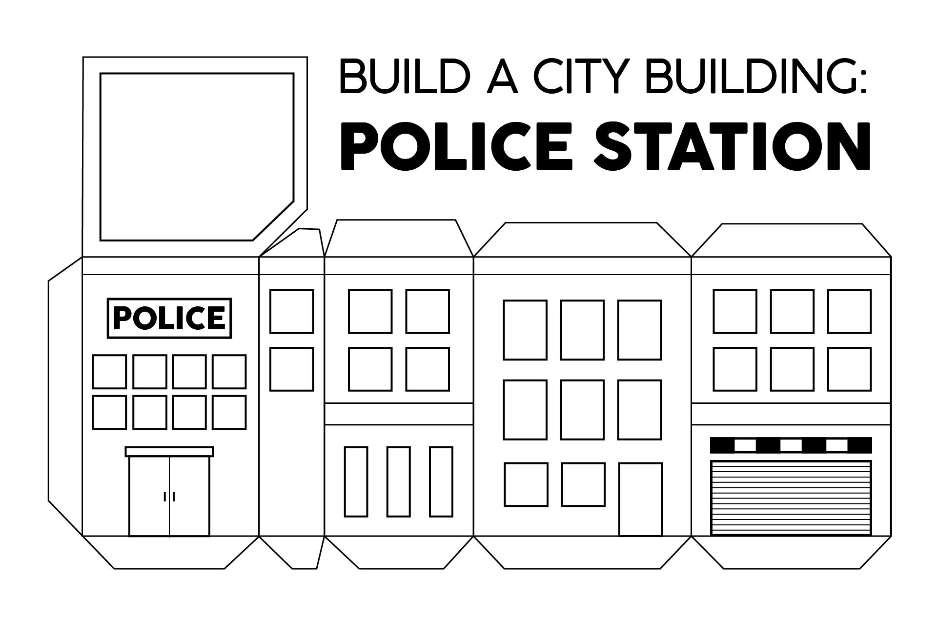 Foldable Buildings - 10 Free Pdf Printables | Printablee for Free Printable Building Cut Out Template