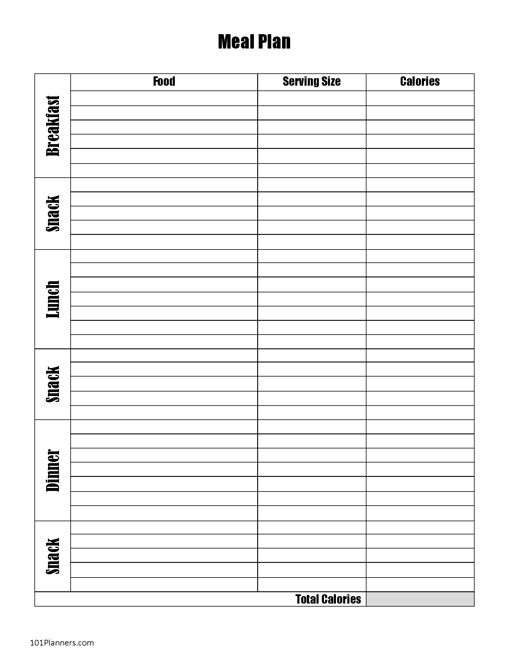 Food Diary Template | Free Printable | Track Food And Water Intake intended for Free Printable Calorie Tracker Template