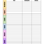 Food Diary Template | Free Printable | Track Food And Water Intake Regarding Free Printable Food Journal Template