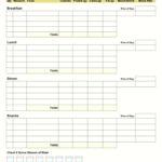 Food Journal Worksheet   10 Free Pdf Printables | Printablee Throughout Free Printable Food Journal Template