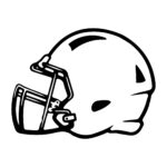 Football Cutouts   15 Free Pdf Printables | Printablee Inside Free Printable Football Helmet Template