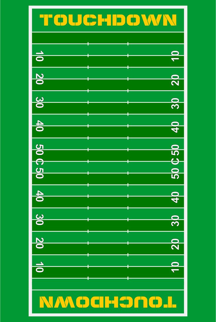 Football Field - 10 Free Pdf Printables | Printablee within Free Printable Football Field Template