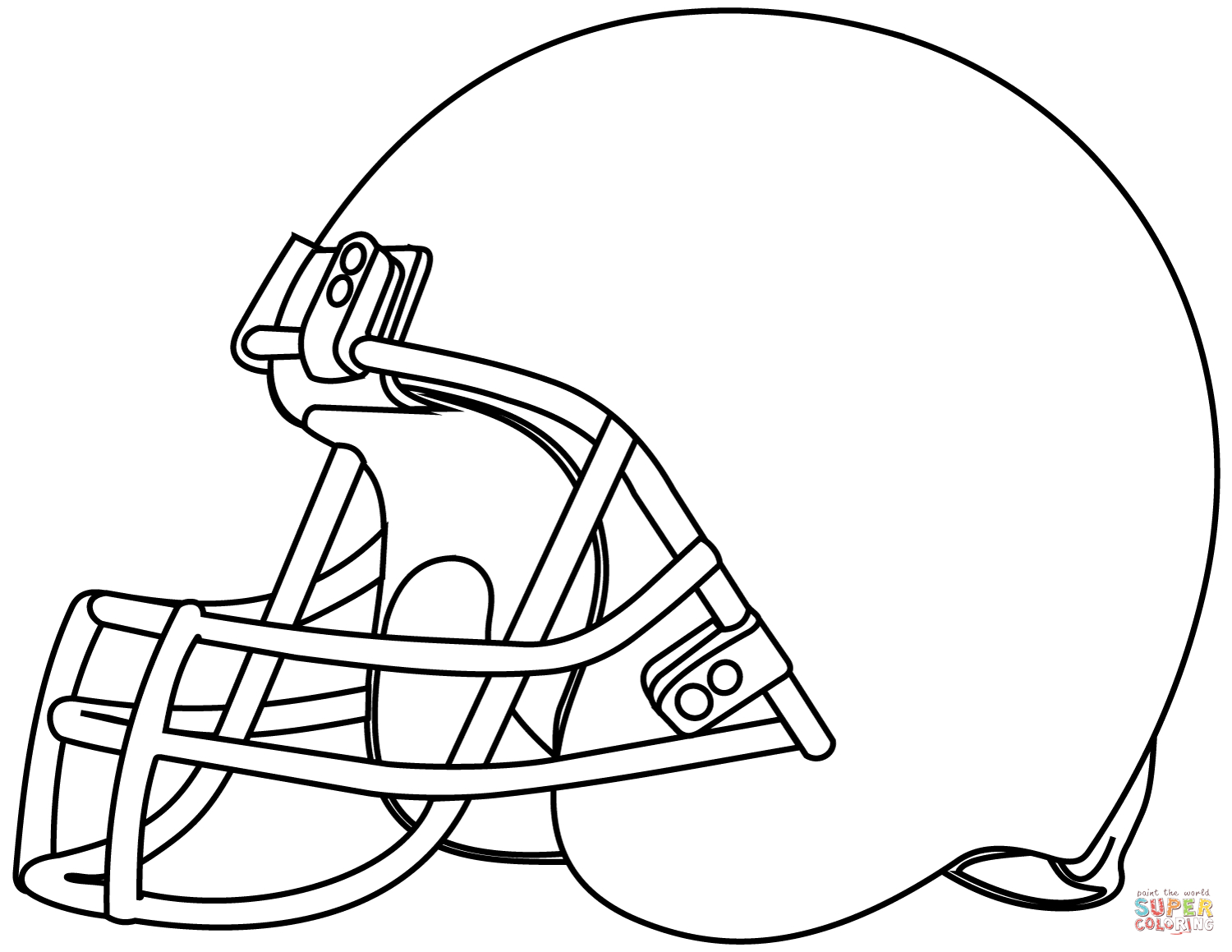 Football Helmet Coloring Page | Free Printable Coloring Pages intended for Free Printable Football Helmet Template