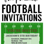 Football Party Invitation Template {Free Printable}   Paper Trail Intended For Free Printable Football Invitation Template
