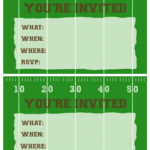 Football Party Invitation Template {Free Printable}   Paper Trail With Free Printable Football Invitation Template