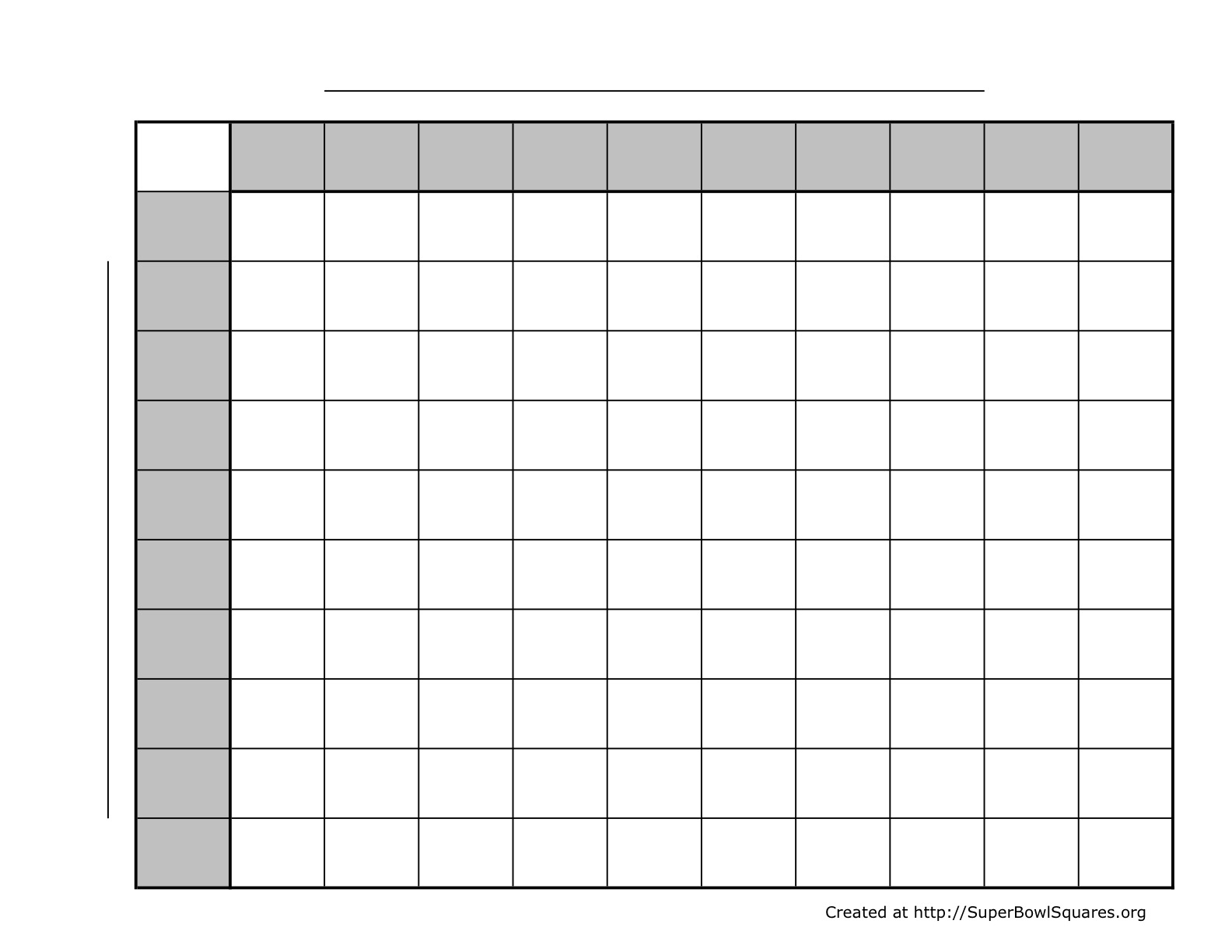 Football Squares | Super Bowl Squares | Play Football Squares Online in Free Printable Football Pool Template