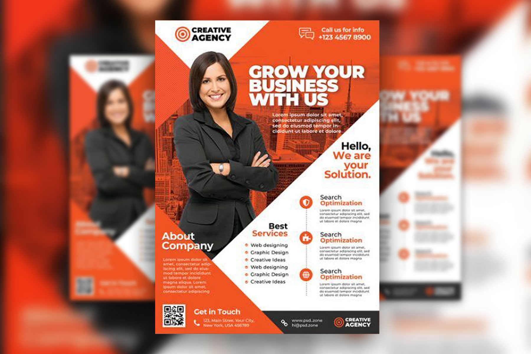 Four Corporate Business Flyer Design Templates Free Download throughout Free Printable Flyers Template For Business