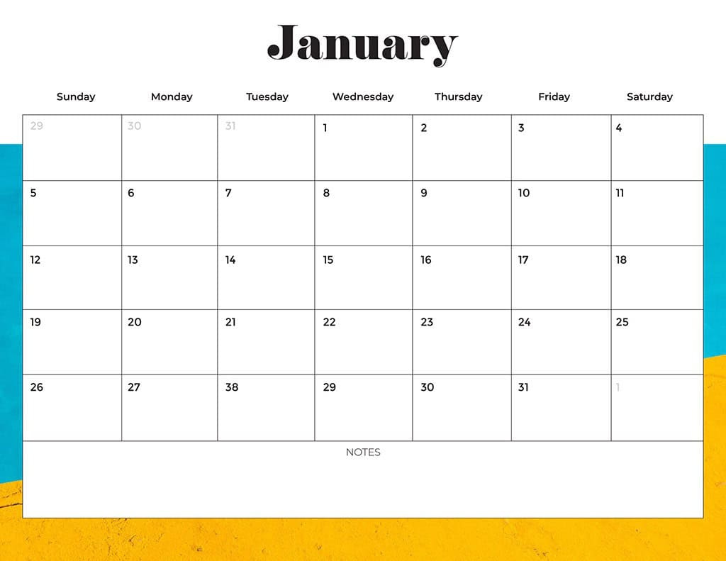 Free 2025 Calendars — 80 Beautiful &amp;amp; Printable Options For You! inside Free Printable Calendar Template 2025