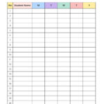 Free And Customizable Attendance Templates In Free Printable Attendance Sheet Template