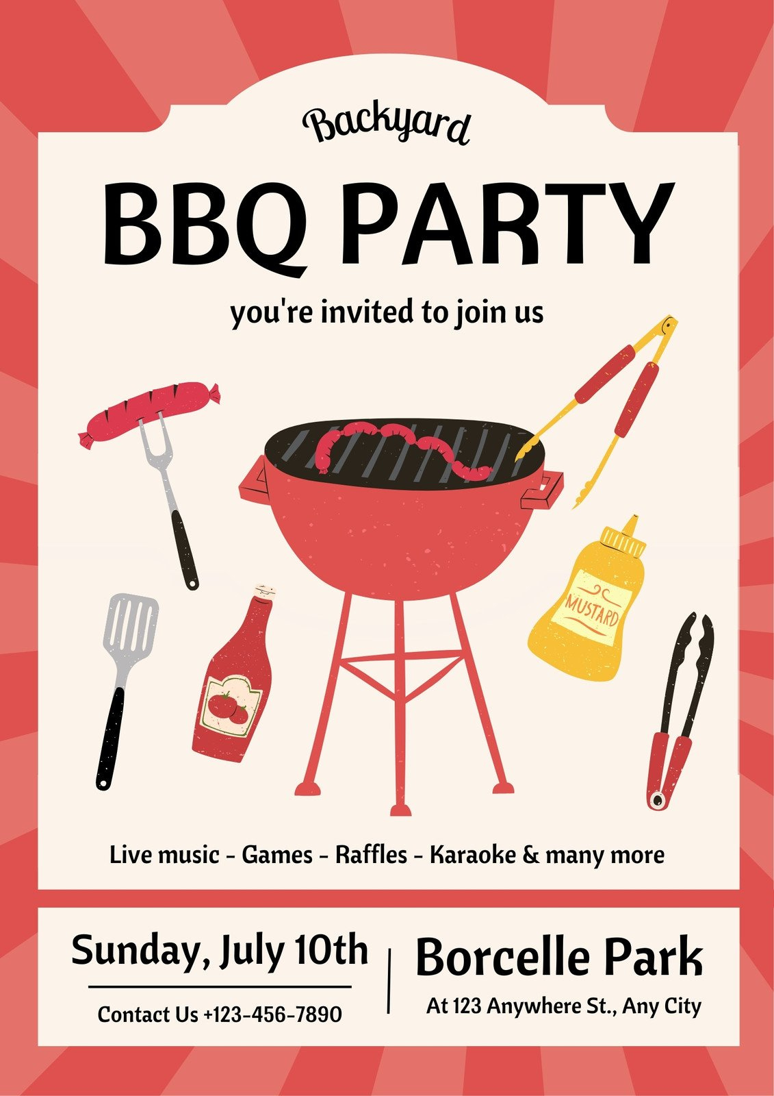 Free And Customizable Bbq Templates in Free Printable BBQ Flyer Template