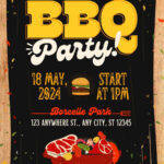 Free And Customizable Bbq Templates Inside Free Printable Bbq Party Invitation Template