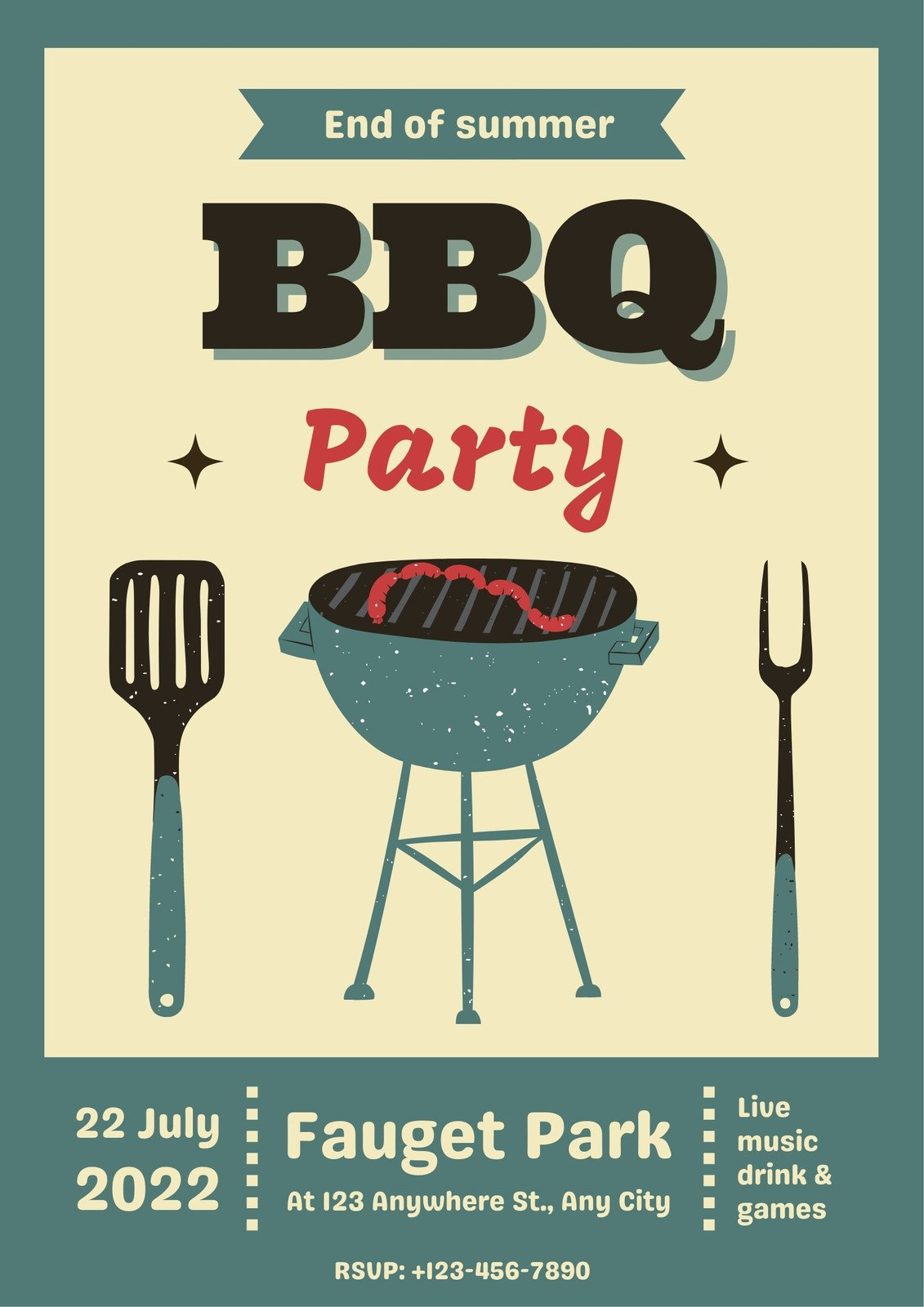 Free And Customizable Bbq Templates within Free Printable Bbq Invitation Template