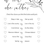 Free And Customizable Bridal Shower Templates In Free Printable Bridal Shower Games Template