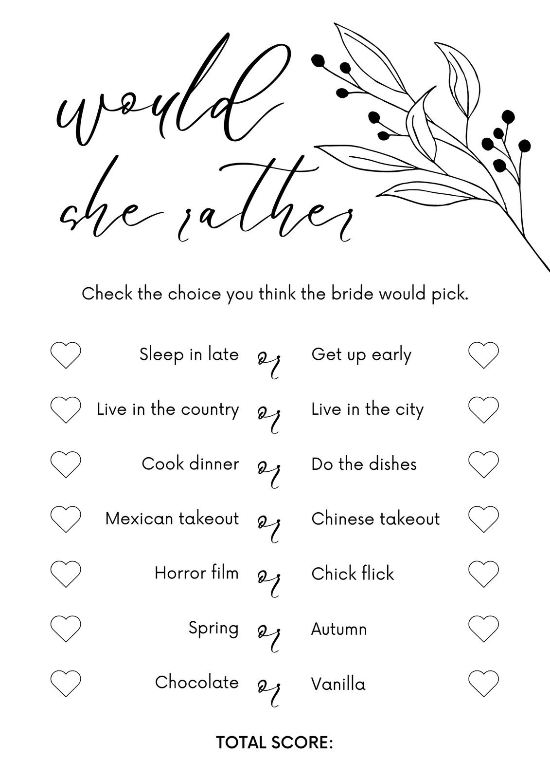 Free And Customizable Bridal Shower Templates in Free Printable Bridal Shower Games Template