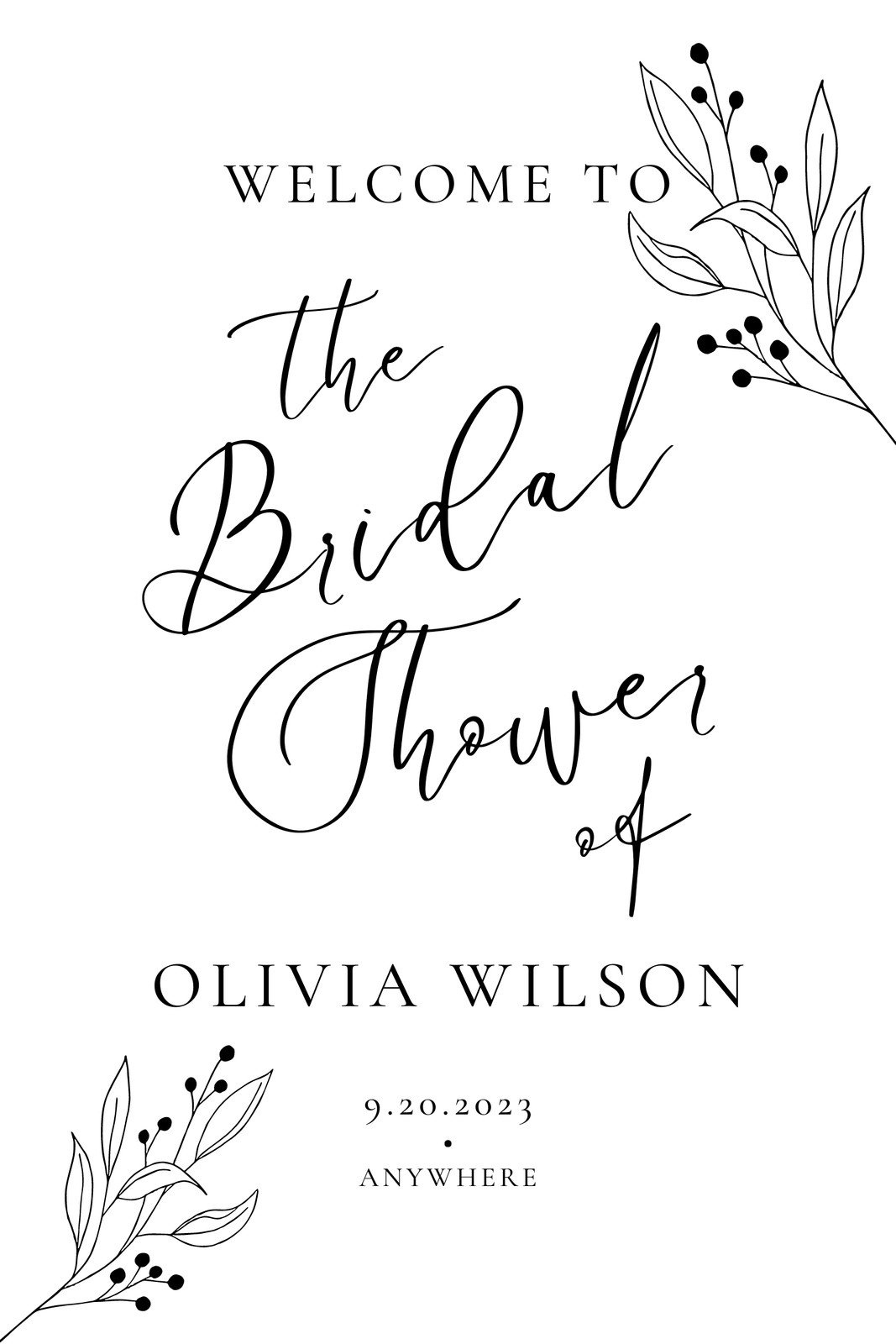 Free And Customizable Bridal Shower Templates with regard to Free Printable Bridal Shower Banner Template