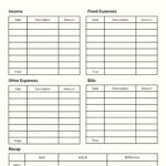 Free And Customizable Budget Templates Inside Free Printable Budget Planner Template