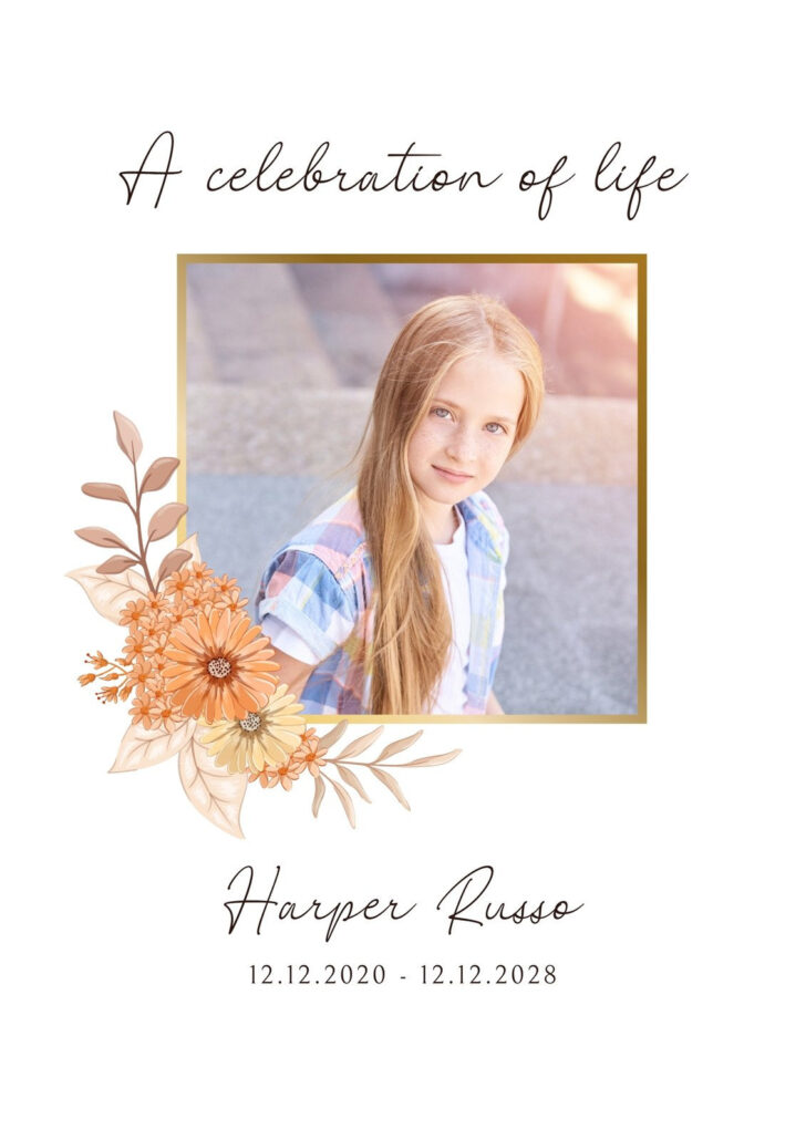 Free Printable Celebration of Life Template