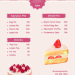 Free And Customizable Delectable Bakery Menu Templates | Canva For Free Printable Bakery Menu Template