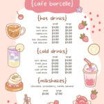 Free And Customizable Delectable Bakery Menu Templates | Canva Inside Free Printable Dessert Menu Template
