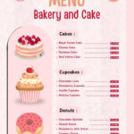 Free And Customizable Delectable Bakery Menu Templates | Canva Intended For Free Printable Bakery Menu Template