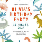 Free And Customizable Dinosaur Templates Throughout Free Printable Dinosaur Invitation Template