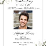 Free And Customizable Memorial Templates Intended For Free Printable Celebration Of Life Template