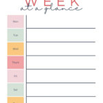 Free And Customizable Weekly Planner Templates | Canva For Free Printable 7 Day Weekly Schedule Template