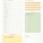 Free And Customizable Weekly Planner Templates | Canva Inside Free Printable Cute Daily Planner Template