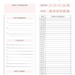 Free And Customizable Weekly Planner Templates | Canva Intended For Free Printable Daily Organizer Template