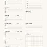 Free And Customizable Weekly Planner Templates | Canva Regarding Free Printable Cute Weekly Planner Template