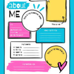 Free And Printable All About Me Worksheet Templates | Canva Pertaining To Free Printable All About Me Poster Template Doc