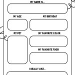 Free And Printable All About Me Worksheet Templates | Canva Regarding Free Printable All About Me Template