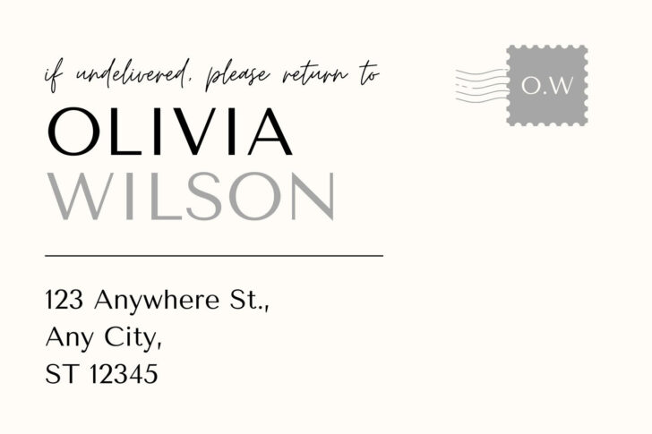 Free Printable Address Label Template