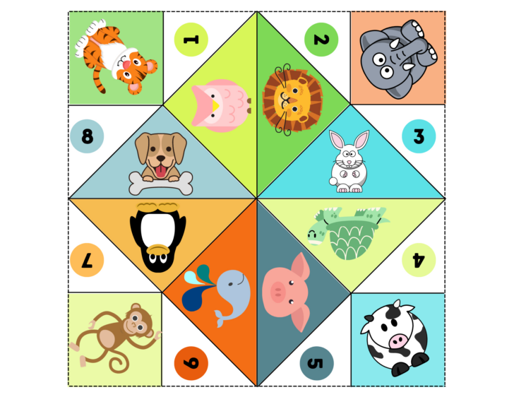 Free Printable Cootie Catcher Template