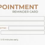 Free Appointment Card Templates, Editable And Printable For Free Printable Appointment Reminder Appointment Card Template