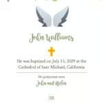 Free Baptism Invitation Templates Regarding Free Printable Baptism Invitations Template