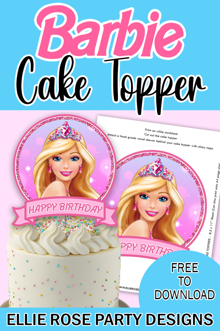 Free Printable Cake Toppers Template