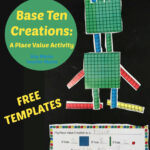 Free Base Ten Blocks Creations: A Place Value Activity   Boy Mama Regarding Free Printable Base Ten Blocks Template