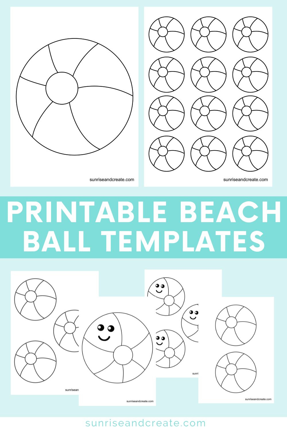 Free Beach Ball Printable Templates throughout Free Printable Beach Ball Template