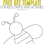 Free Bee Template (Printable Pdf)   Crafts On Sea Regarding Free Printable Bumble Bee Template