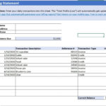 Free Billing Statement Templates   Vencru With Free Printable Billing Statement Template