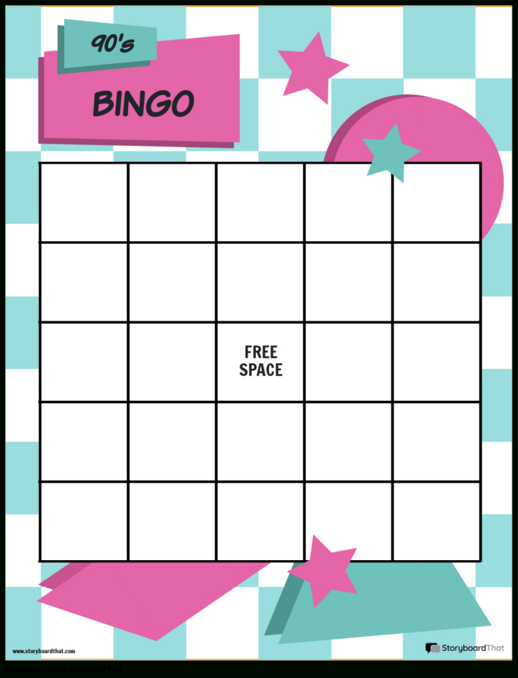 Free Printable Blank Bingo Cards Template