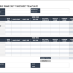 Free Biweekly Timesheet Templates | Smartsheet Inside Free Printable Biweekly Timesheet Template