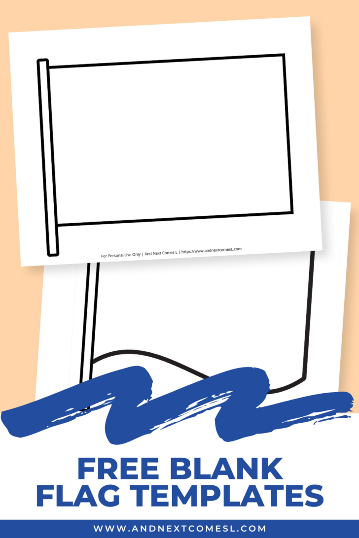 Free Printable Blank Flag Template