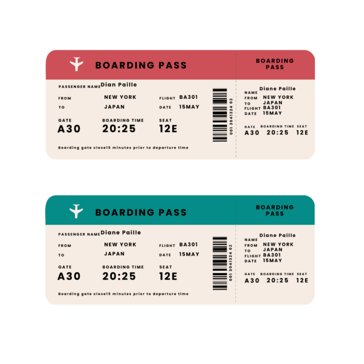 Free Printable Boarding Pass Template