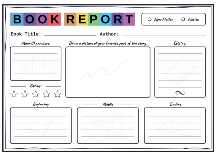 Free Printable Book Review Template KS2