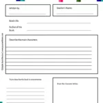 Free Book Report Templates To Customize In Free Printable Book Report Template 6Th Grade